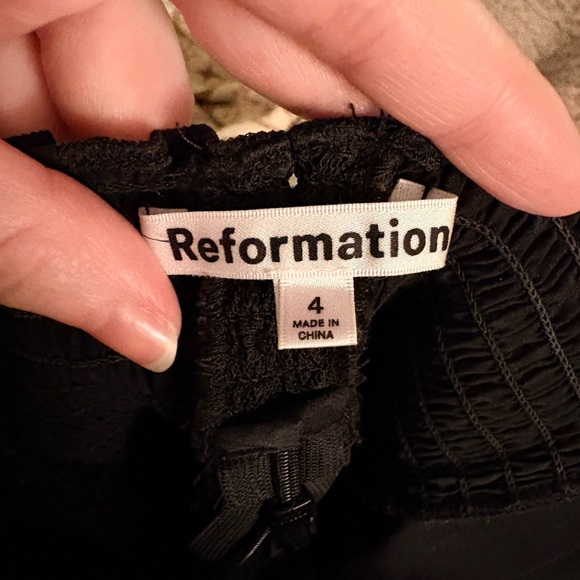 Reformation Amber Top - Black - Picture 6 of 8